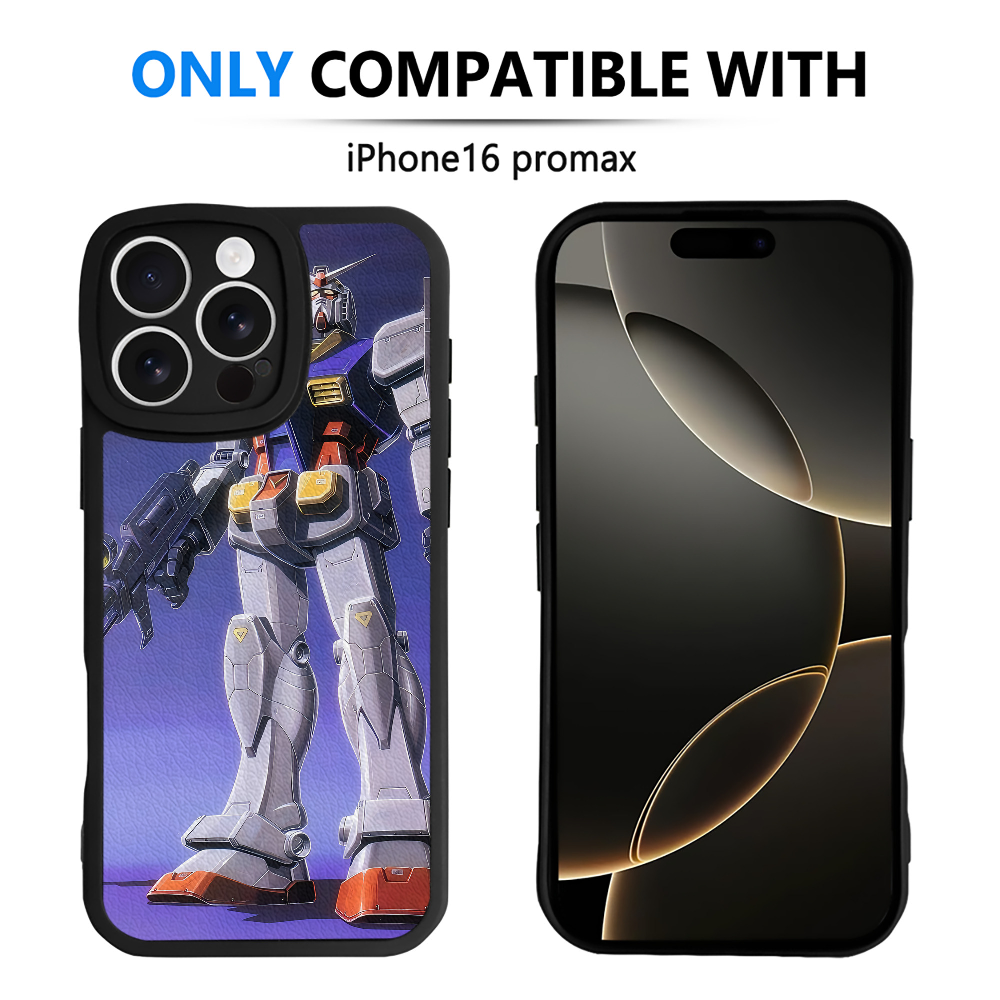 （画像用） 機動戦士ガンダム Mobile Suit Gundam 【iPhone 16シリーズ対応】シリコンスマホケース（レザー調） 材質：シリコン